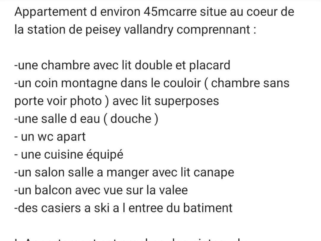 Appartement Plein Coeur De Vallandry Exteriör bild